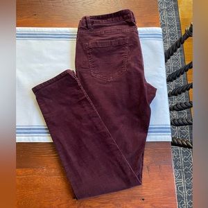 H&M Burgundy Red Corduroy Pants Size 12